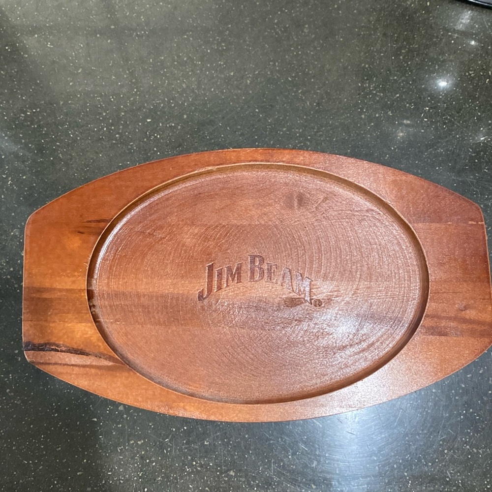 Jim beam wooden serving tray